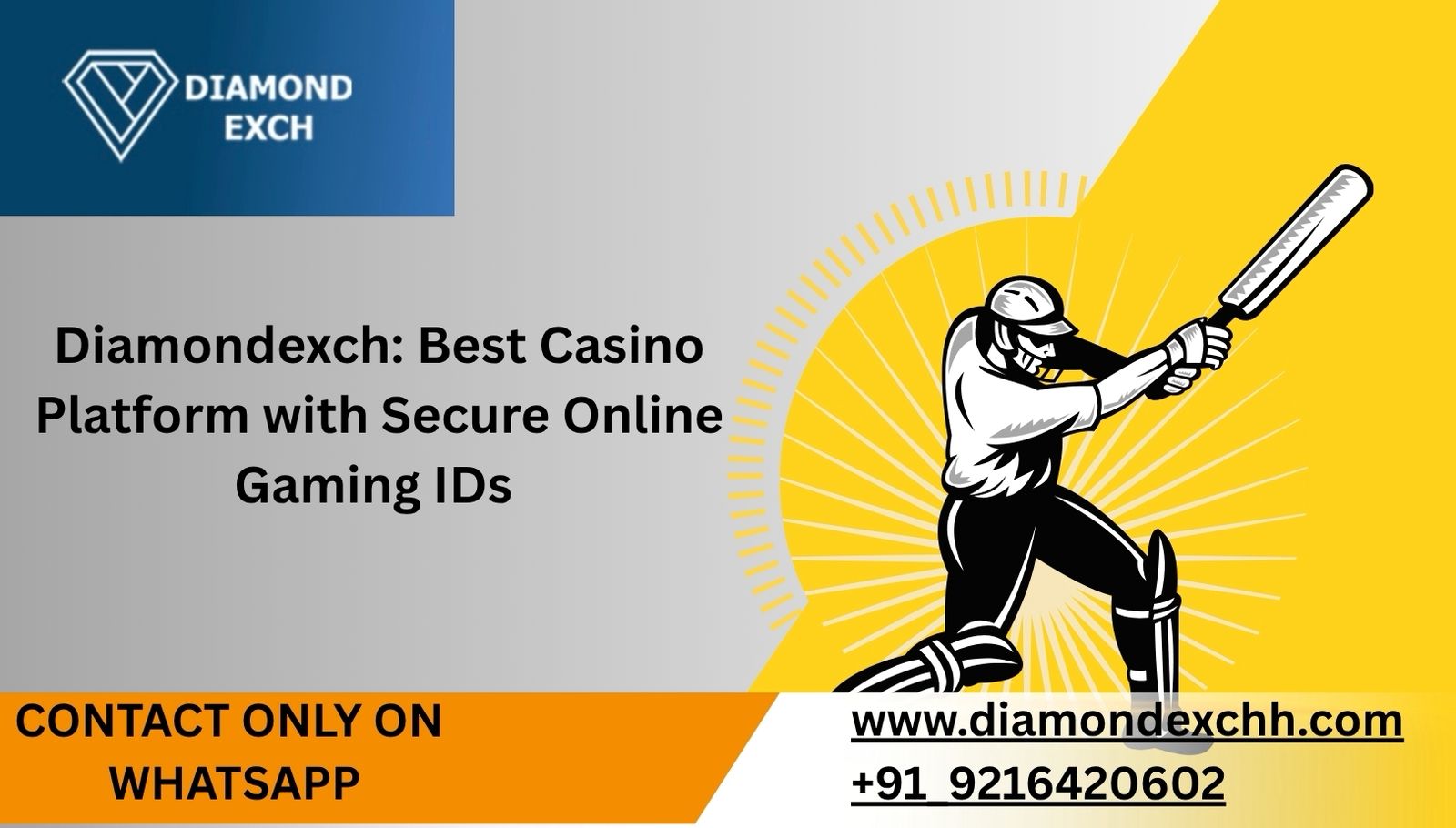 You are currently viewing Diamondexch: Best Casino Platform with Secure Online Gaming IDs