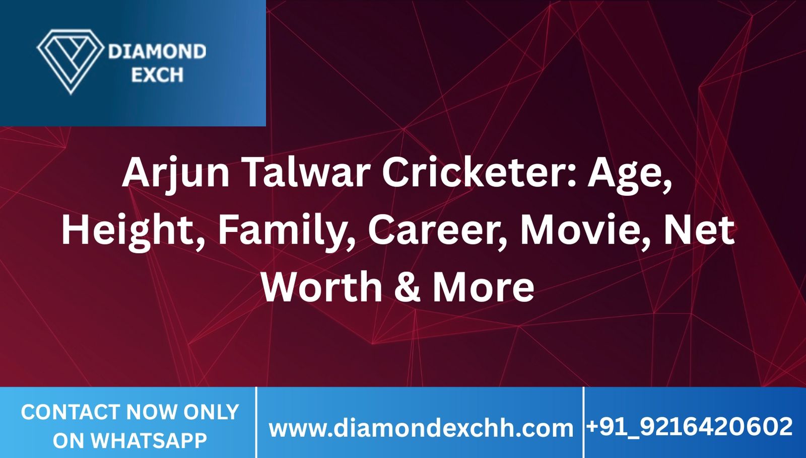 Read more about the article Arjun Talwar Cricketer: Age, Height, Family, Career, Movie, Net Worth & More