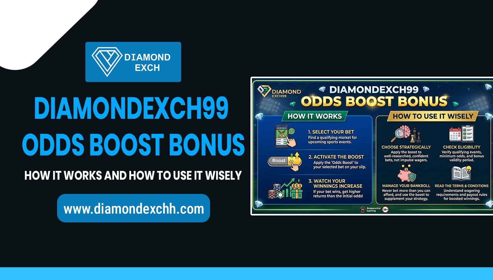 Read more about the article Diamondexch99 Odds Boost Bonus: How It Works and How to Use It Wisely