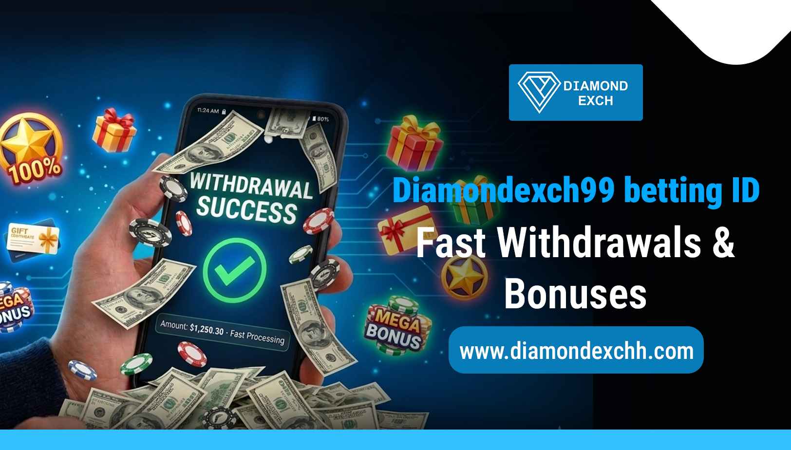 Read more about the article Diamondexch99 Betting ID – Fast Withdrawals & Bonuses