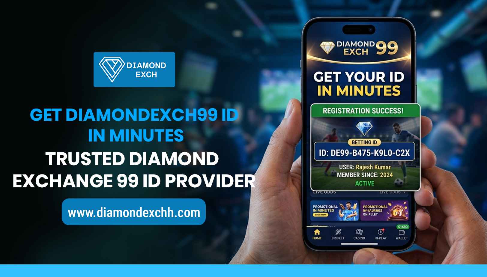 You are currently viewing Get DiamondExch99 ID in Minutes | Trusted Diamond Exchange 99 ID
