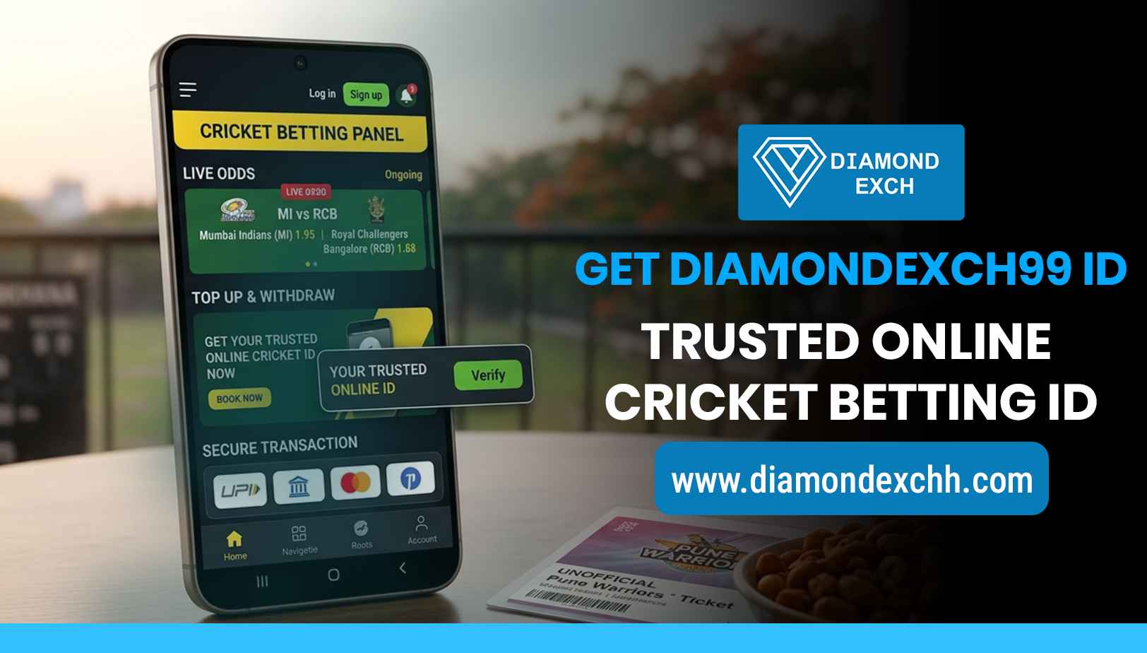 Read more about the article Get Diamondexch99 ID | Trusted Online Cricket Betting ID