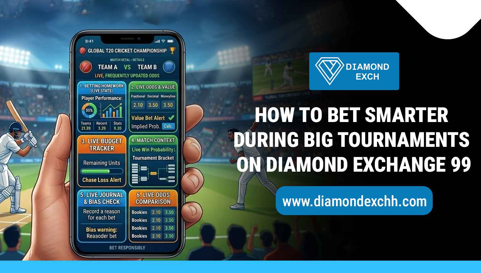 Read more about the article How to Bet Smarter During Big Tournaments on Diamond Exchange 99