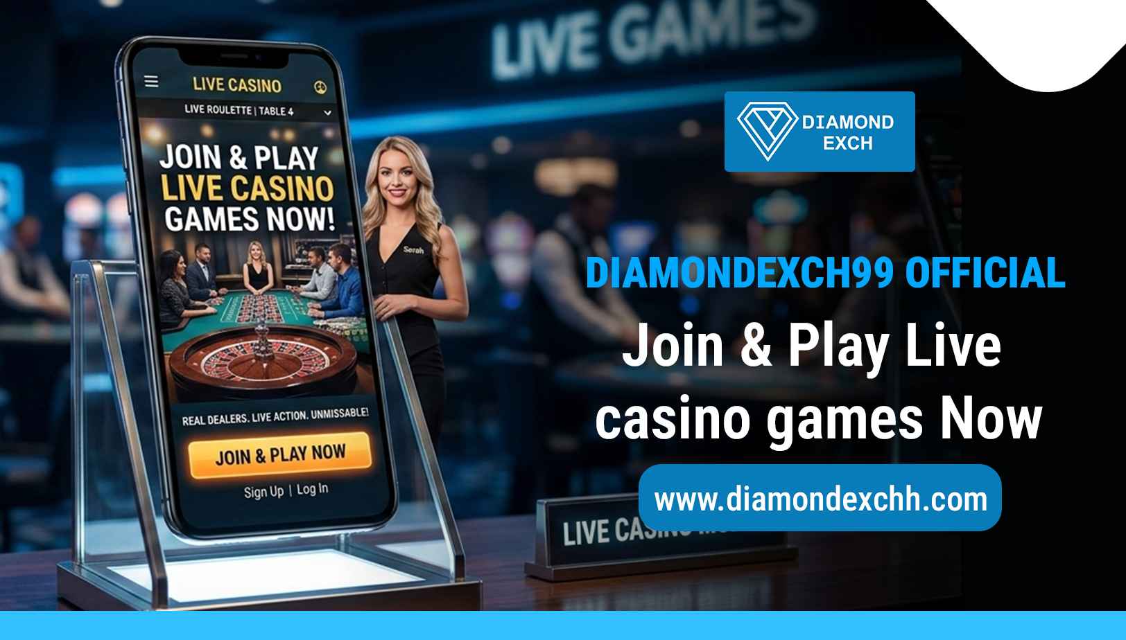Read more about the article Diamondexch99 Official – Join & Play Live Casino Games Now