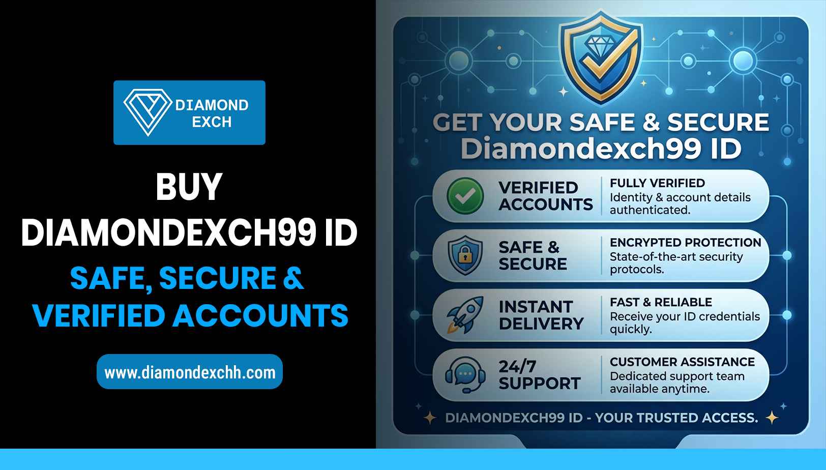 Read more about the article Buy Diamondexch99 ID – Safe, Secure & Verified Accounts