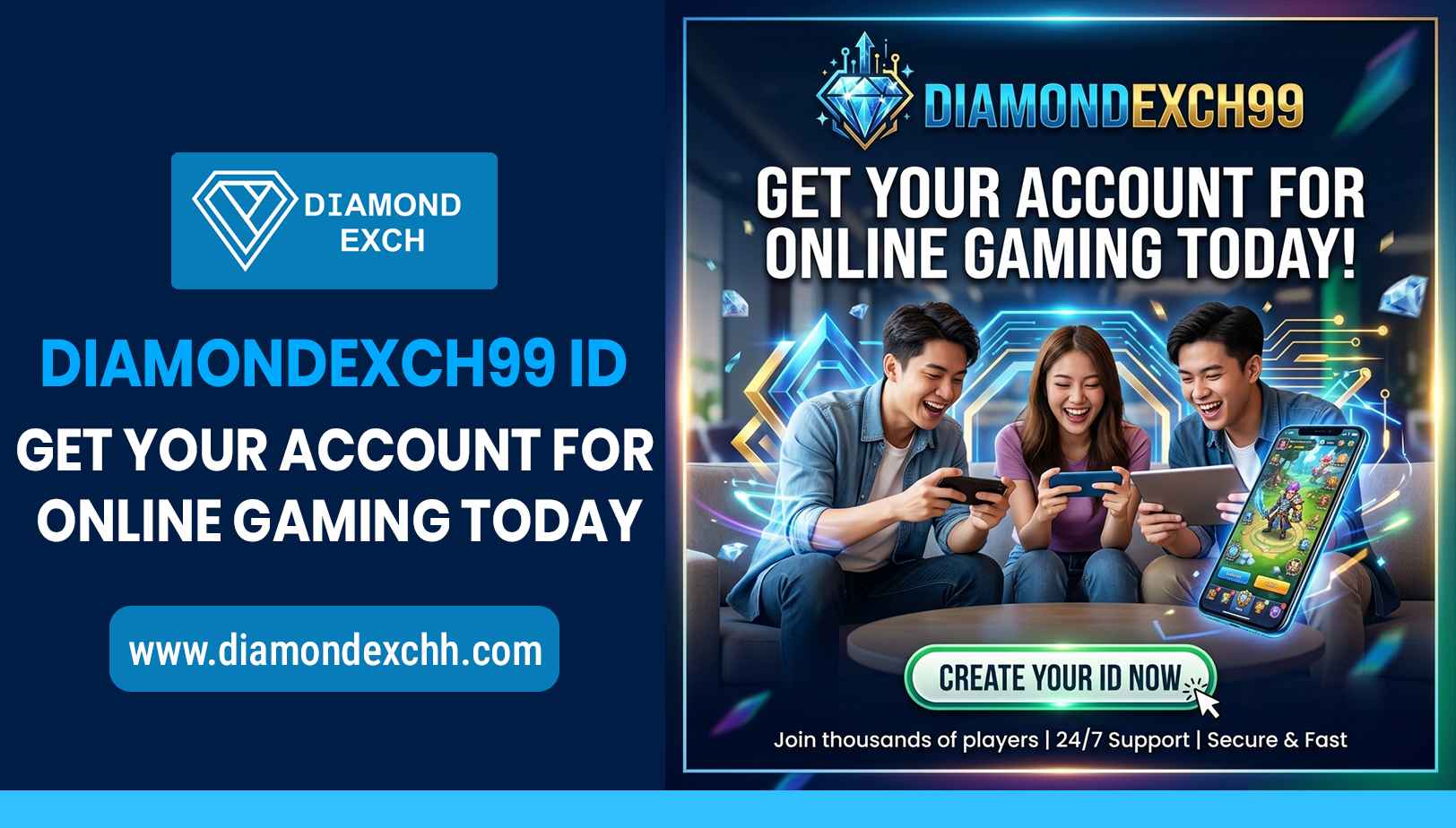 Read more about the article Diamondexch99 ID – Get Your Account for Online Gaming Today