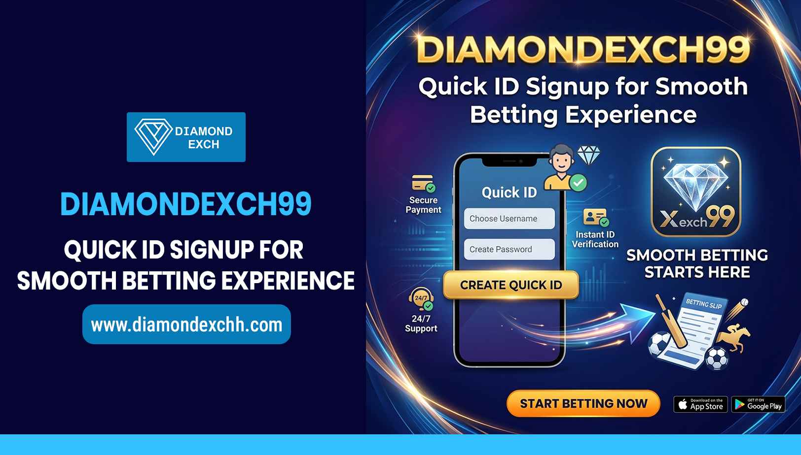 Read more about the article Diamond exch – Quick ID Signup for Smooth Betting Experience
