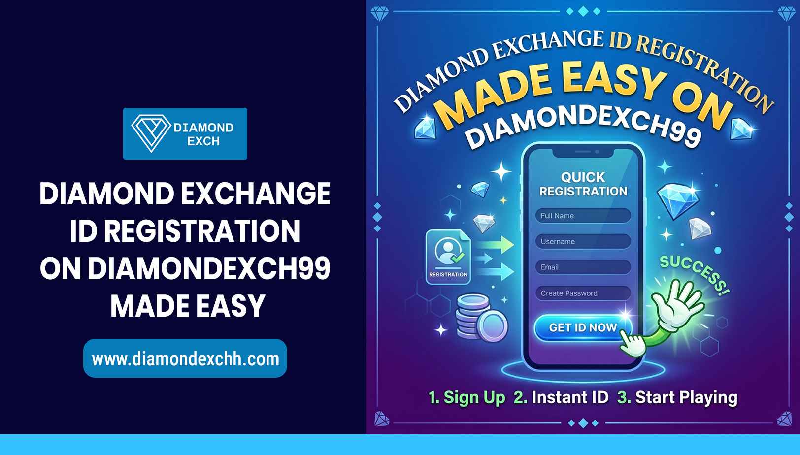You are currently viewing Diamond Exchange ID Registration on Diamondexch99 Made Easy