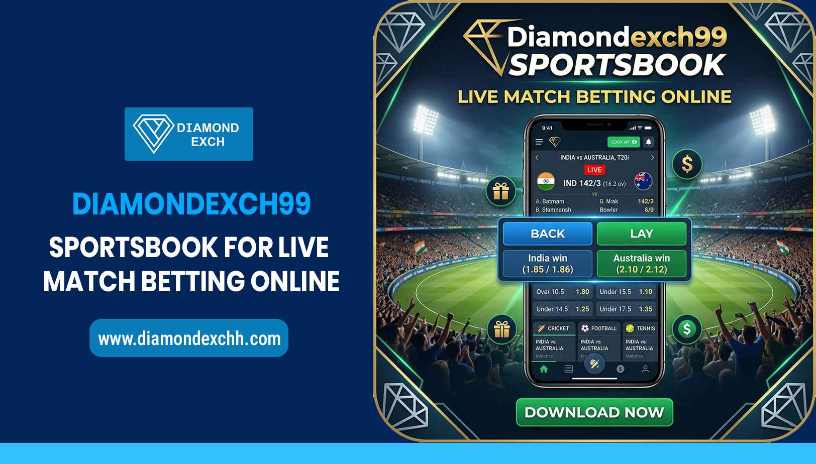 You are currently viewing Diamondexch99 Sportsbook for Live Match Betting Online